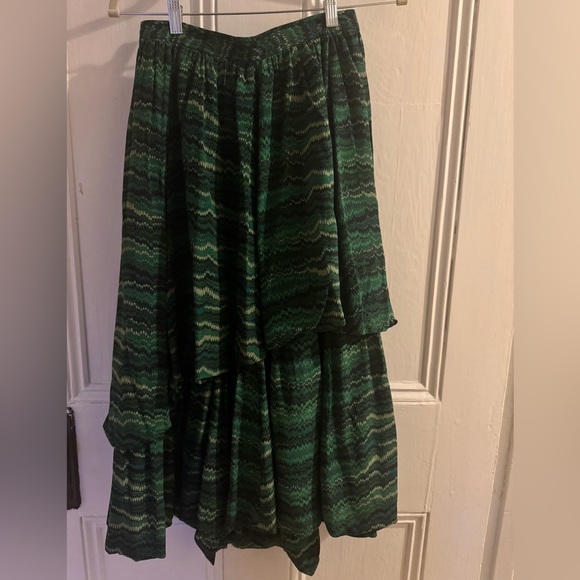 Ulla Johnson Tiered Peacock Skirt